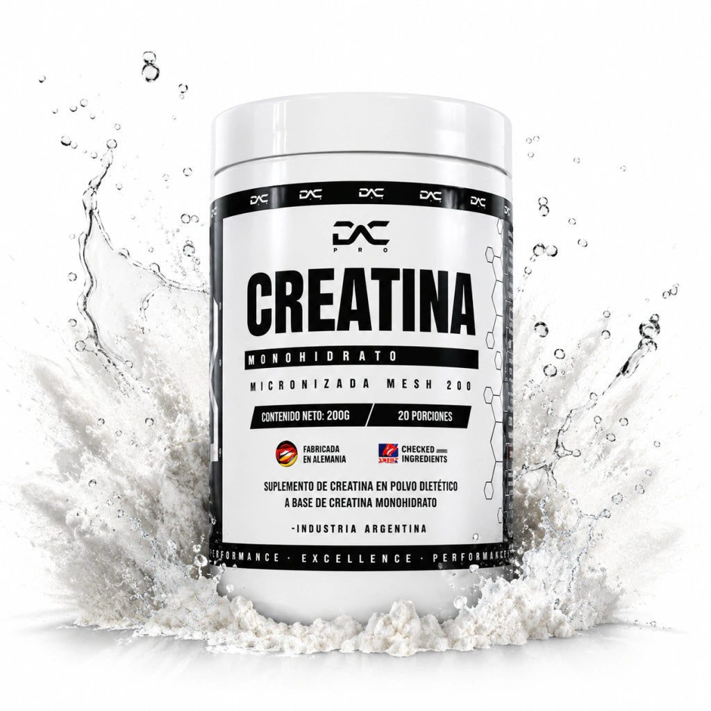 Creatina Micronizada DAC PRO 200g - Más fuerza y volumen
